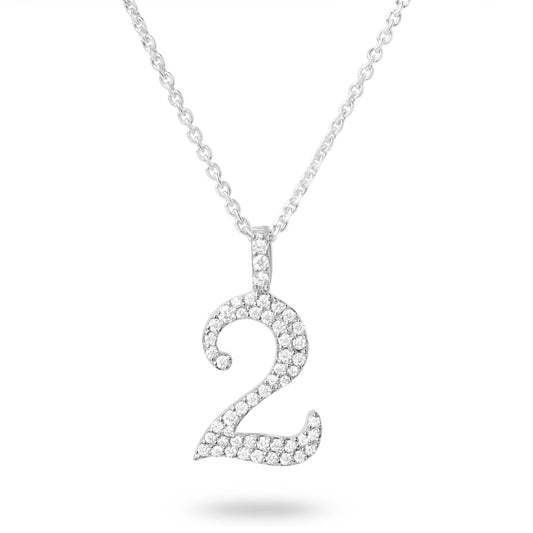 Diamond Number Two Necklace